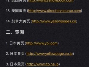 黄页网站推广大全 APP，一款专业的黄页网站推广工具