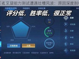 王者荣耀能力测试遭遇吐槽风波：原因深度剖析