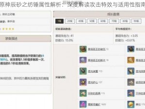 原神辰砂之纺锤属性解析：深度解读攻击特效与适用性指南