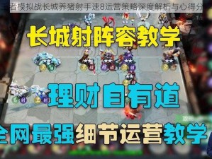 王者模拟战长城养猪射手速8运营策略深度解析与心得分享