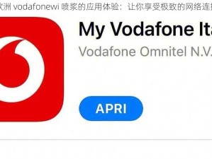 欧洲 vodafonewi 喷浆的应用体验：让你享受极致的网络连接