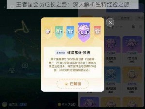 王者星会员成长之路：深入解析独特经验之旅