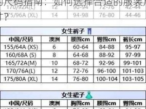 欧亚尺码专线欧洲B1B1的尺码指南—欧亚尺码专线欧洲 B1B1 的尺码指南：如何选择合适的服装尺寸？