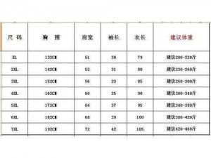 日本男装 m 码相当于国内的 L 码