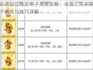 命运冠位指定棋子高效攻略：全面汇总刷棋子地点与技巧详解