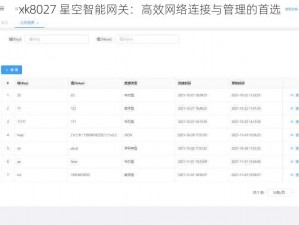 xk8027 星空智能网关：高效网络连接与管理的首选