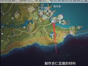 原神攻略：揭秘杏仁采集点，轻松获取珍贵道具位置