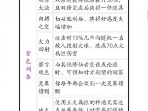 鬼谷八荒剑修逆天改命策略解析：探寻最佳词条选择之道