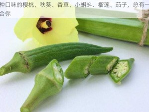 各种口味的樱桃、秋葵、香草、小蝌蚪、榴莲、茄子，总有一款适合你