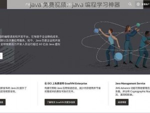 java 免费视频：java 编程学习神器