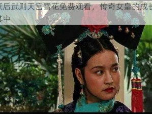 一代妖后武则天宫雪花免费观看，传奇女皇的成长历程，尽在其中