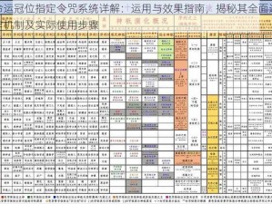 命运冠位指定令咒系统详解：运用与效果指南，揭秘其全面运作机制及实际使用步骤