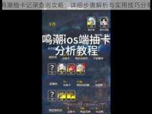 鸣潮抽卡记录查询攻略：详细步骤解析与实用技巧分享