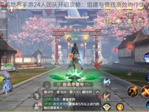 完美世界手游24人团队开启攻略：组建与管理高效协作团队