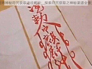 阴阳师神秘符咒获取途径揭秘：探索符咒获取之神秘渠道全景览略