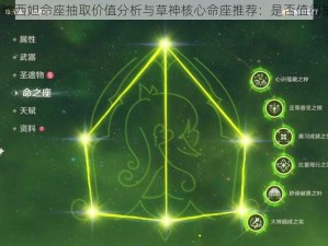 原神纳西妲命座抽取价值分析与草神核心命座推荐：是否值得抽取？