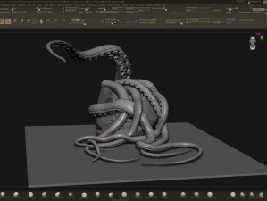 3dmax 触手怪物模型，神秘而独特的设计，可应用于游戏、影视等领域
