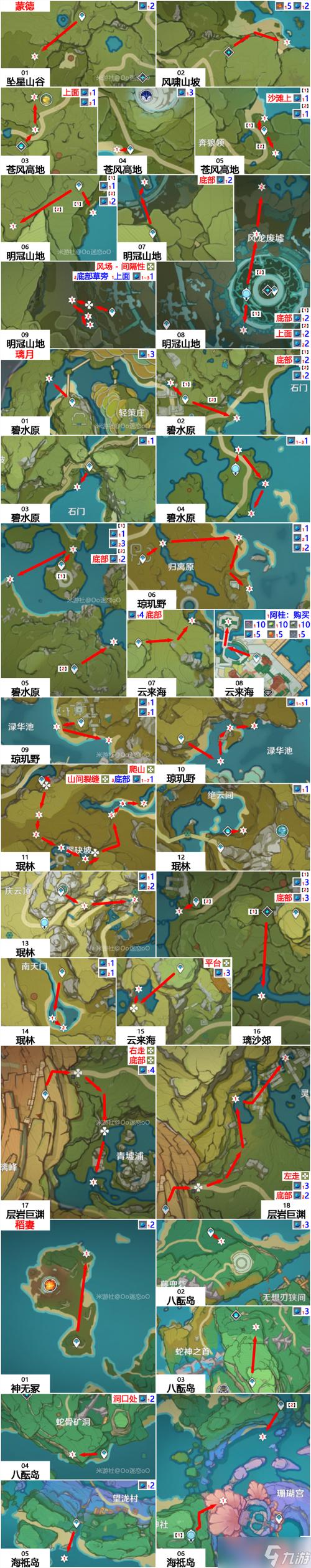 原神冰雾花花朵采集攻略：最新采集路线详解与高效采集技巧分享