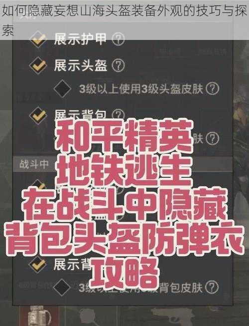 如何隐藏妄想山海头盔装备外观的技巧与探索