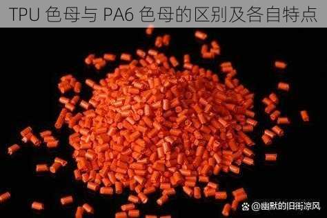 TPU 色母与 PA6 色母的区别及各自特点