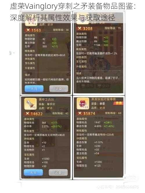 虚荣Vainglory穿刺之矛装备物品图鉴：深度解析其属性效果与获取途径