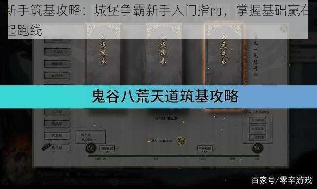 新手筑基攻略：城堡争霸新手入门指南，掌握基础赢在起跑线