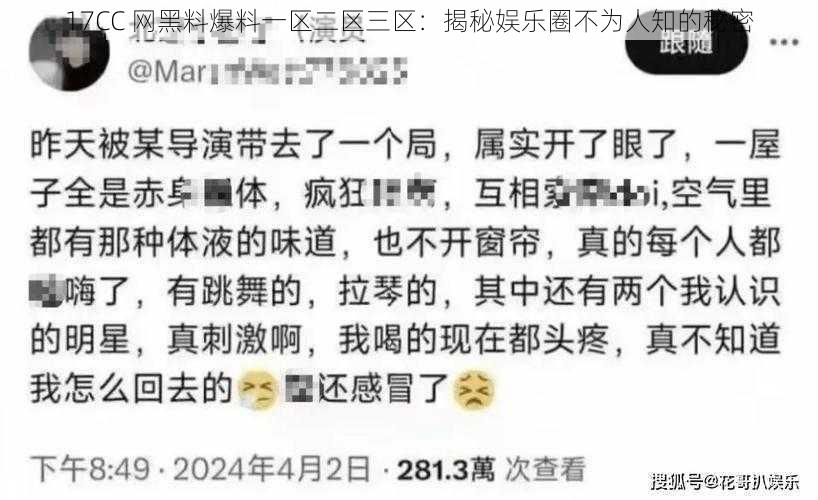 17CC 网黑料爆料一区二区三区：揭秘娱乐圈不为人知的秘密