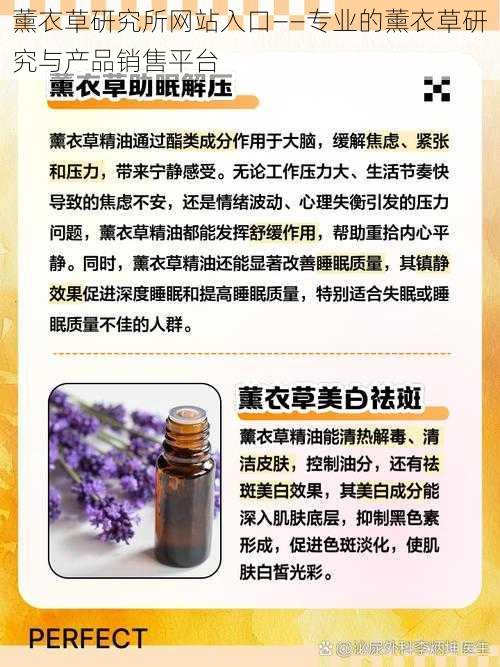 薰衣草研究所网站入口——专业的薰衣草研究与产品销售平台