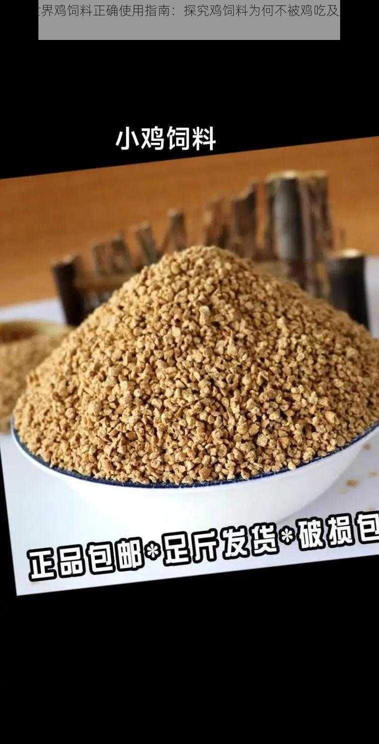 迷你世界鸡饲料正确使用指南：探究鸡饲料为何不被鸡吃及应对之策