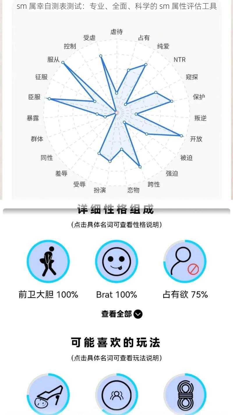 sm 属幸自测表测试：专业、全面、科学的 sm 属性评估工具