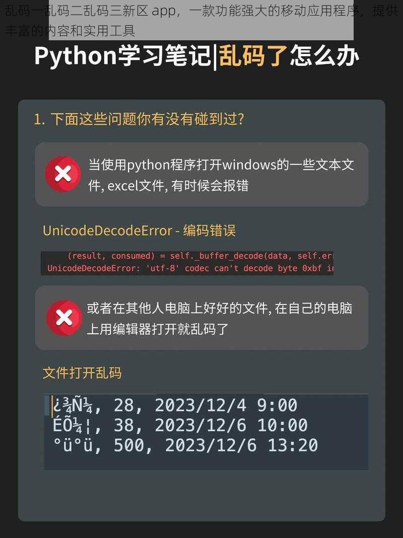 乱码一乱码二乱码三新区 app，一款功能强大的移动应用程序，提供丰富的内容和实用工具