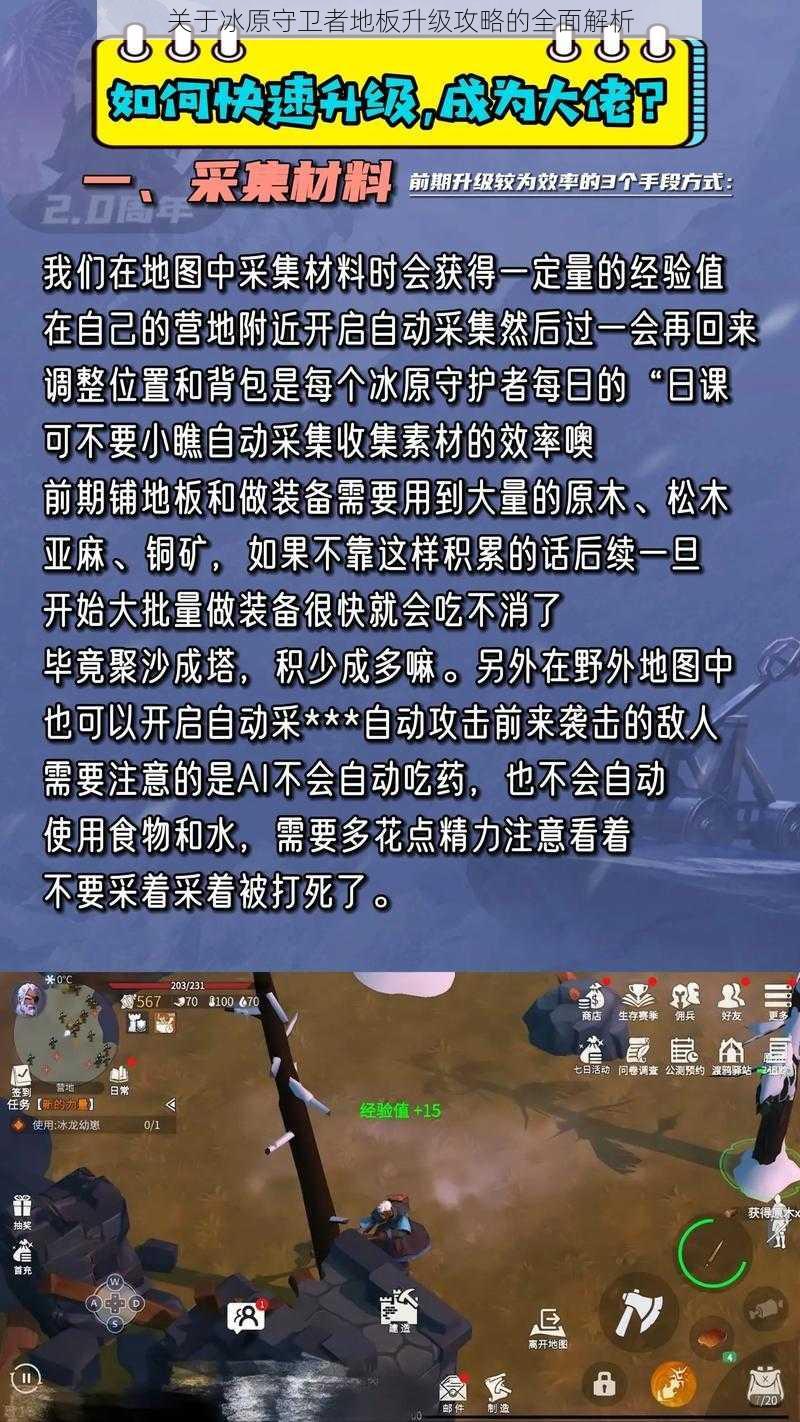 关于冰原守卫者地板升级攻略的全面解析