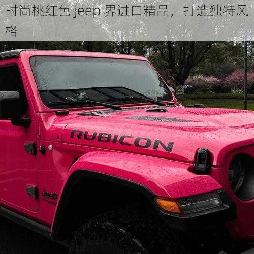 时尚桃红色 jeep 界进口精品，打造独特风格