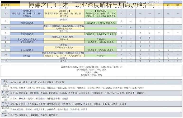 博德之门3：术士职业深度解析与加点攻略指南