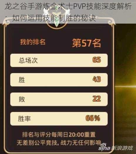 龙之谷手游炼金术士PVP技能深度解析：如何运用技能制胜的秘诀