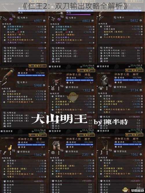 《仁王2：双刀输出攻略全解析》