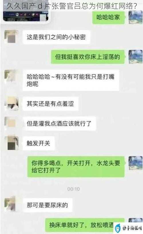 久久国产 d 片张警官吕总为何爆红网络？