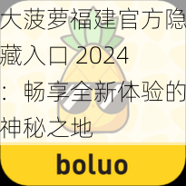 大菠萝福建官方隐藏入口 2024：畅享全新体验的神秘之地