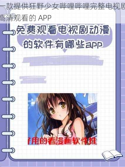 一款提供狂野少女哔哩哔哩完整电视剧高清观看的 APP