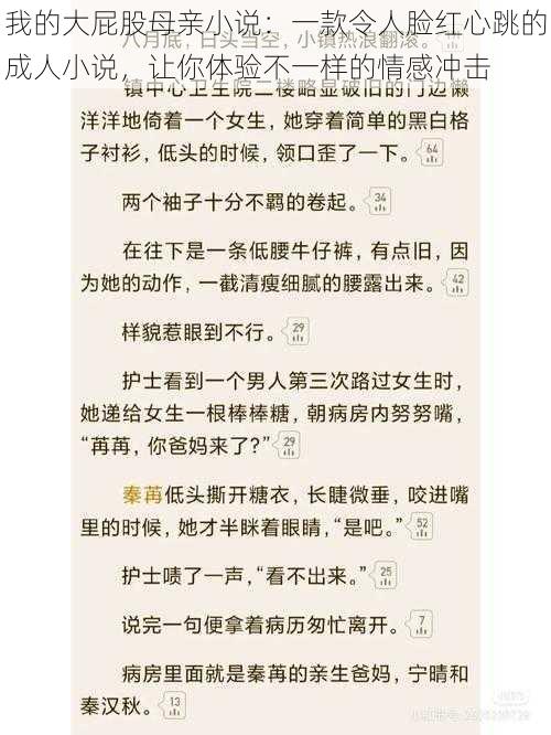 我的大屁股母亲小说：一款令人脸红心跳的成人小说，让你体验不一样的情感冲击