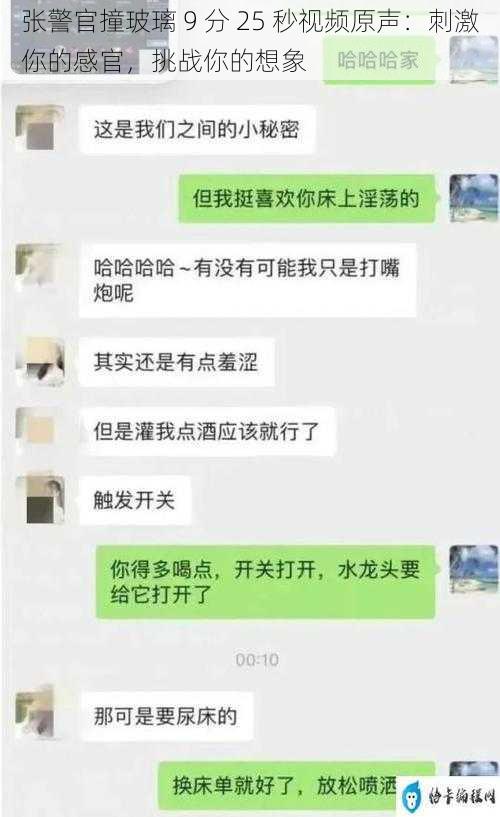 张警官撞玻璃 9 分 25 秒视频原声：刺激你的感官，挑战你的想象