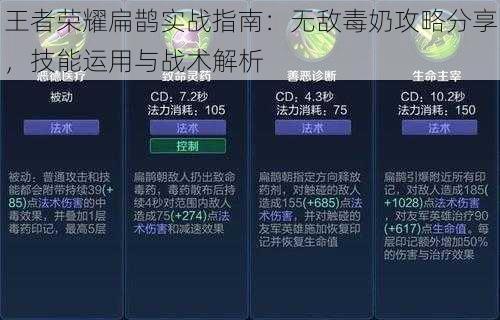 王者荣耀扁鹊实战指南：无敌毒奶攻略分享，技能运用与战术解析