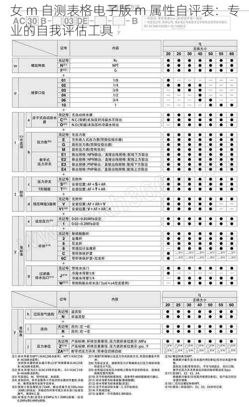 女 m 自测表格电子版 m 属性自评表：专业的自我评估工具