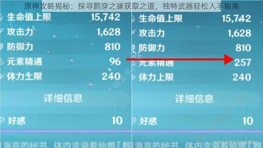 原神攻略揭秘：探寻鹮穿之喙获取之道，独特武器轻松入手指南