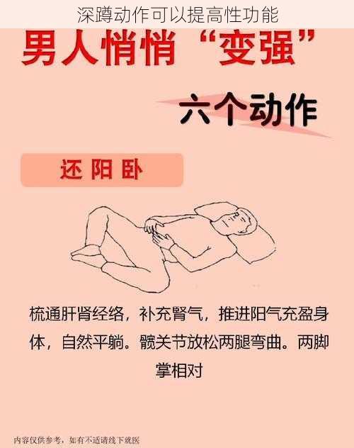 深蹲动作可以提高性功能