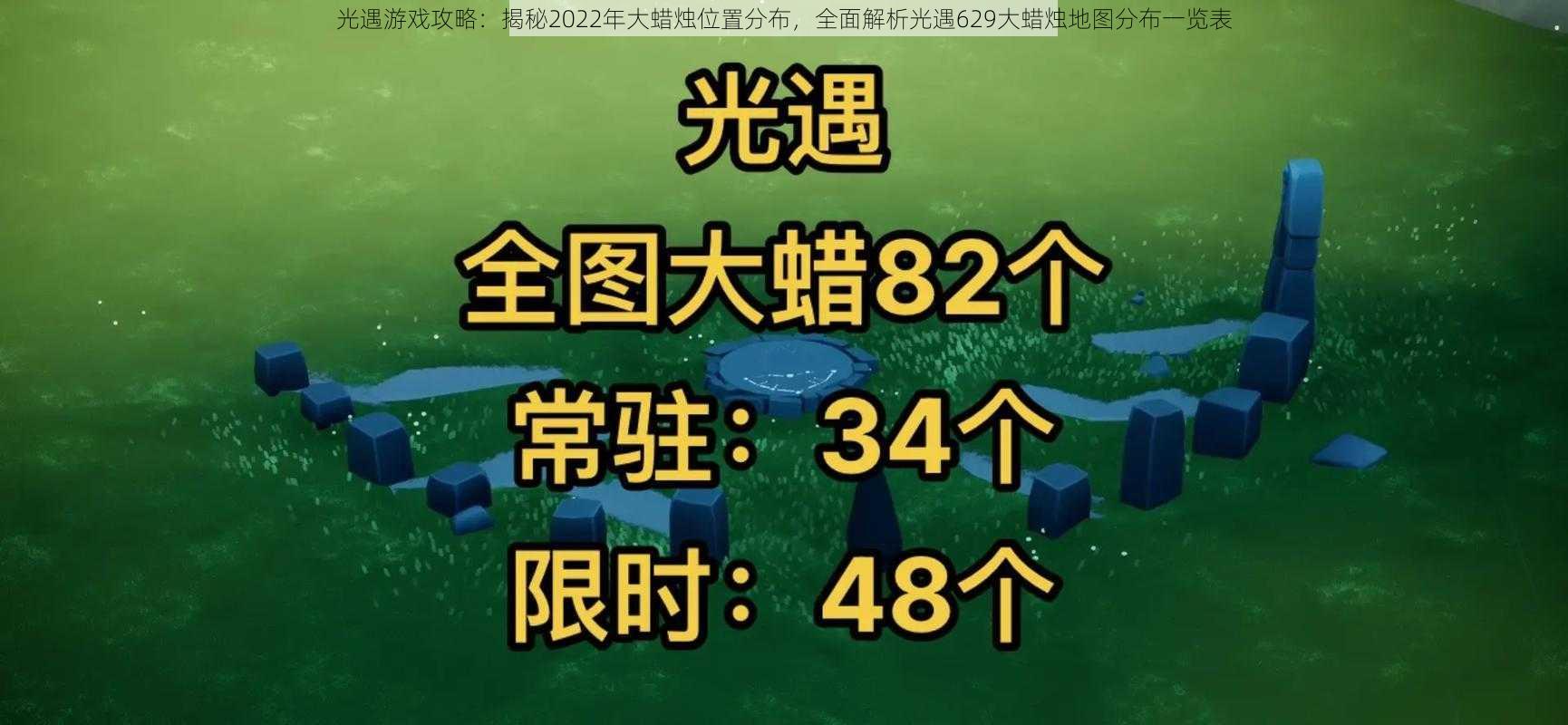 光遇游戏攻略：揭秘2022年大蜡烛位置分布，全面解析光遇629大蜡烛地图分布一览表