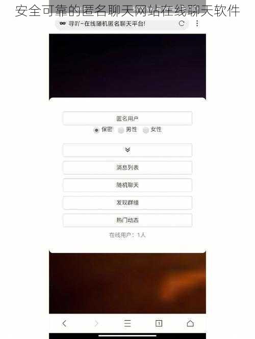 安全可靠的匿名聊天网站在线聊天软件