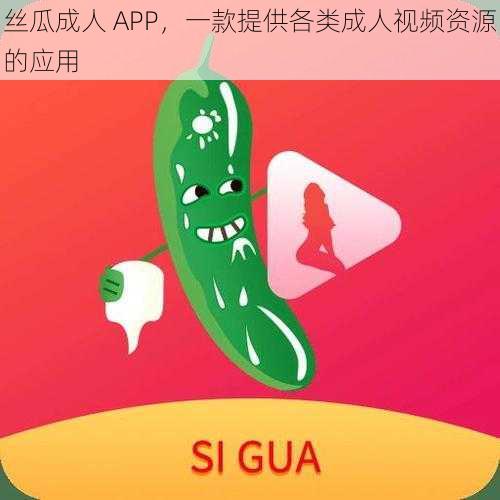 丝瓜成人 APP，一款提供各类成人视频资源的应用