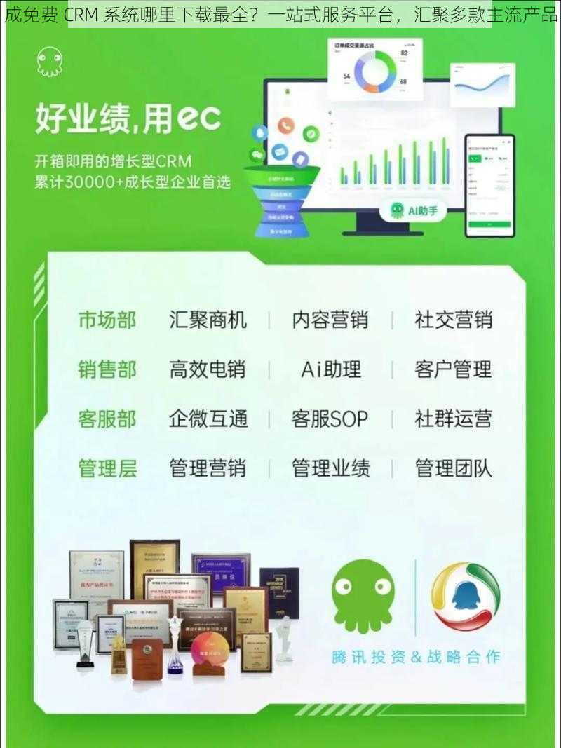 成免费 CRM 系统哪里下载最全？一站式服务平台，汇聚多款主流产品