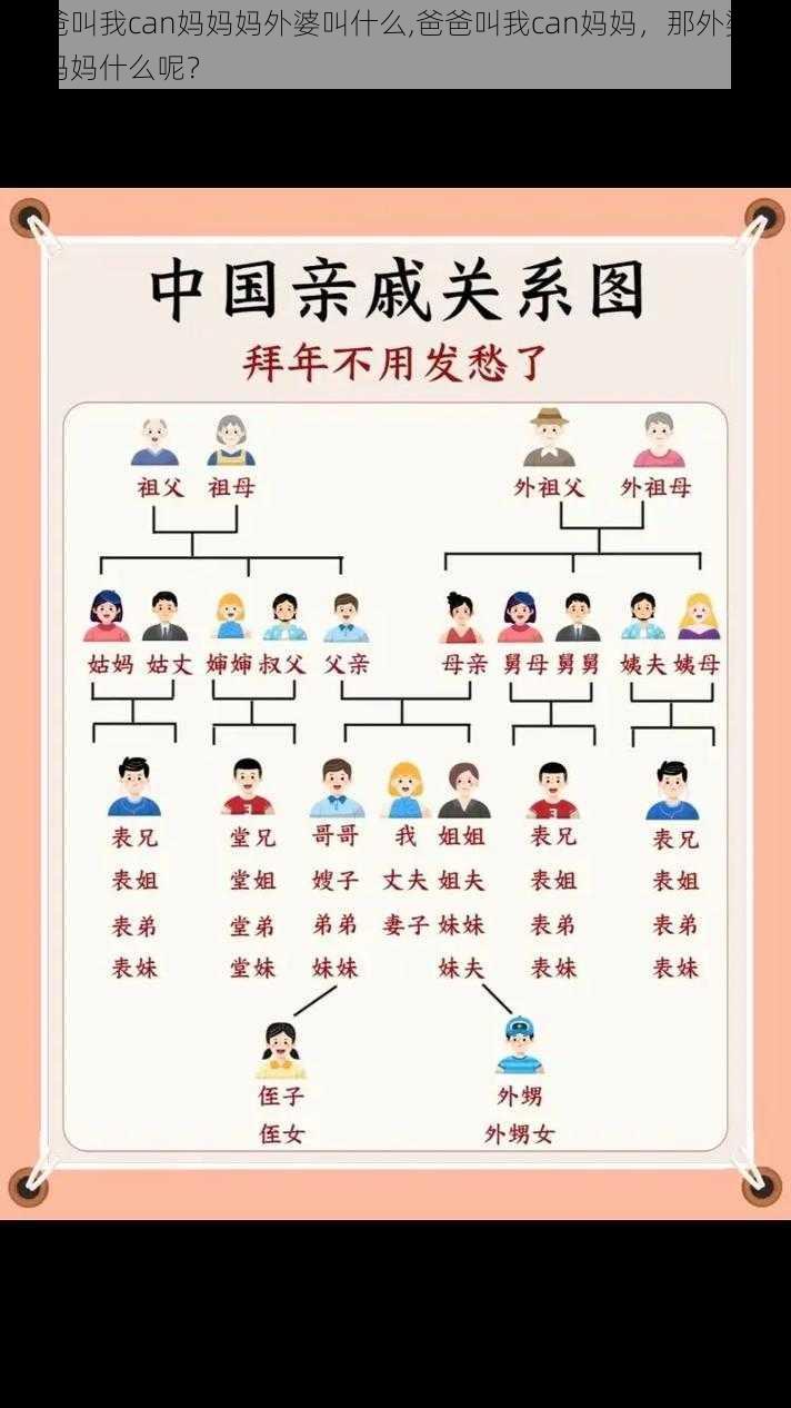 爸爸叫我can妈妈妈外婆叫什么,爸爸叫我can妈妈，那外婆叫我妈妈什么呢？